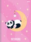 CADERNO BROCHURA 1/4 CAPA DURA 48FL MY FRIEND SAO DOMINGOS - REF. 222023 - PACOTE COM 10 UNIDADES