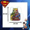 AVENTAL ESCOLAR SUPERMAN AZUL LUXCEL - 1 UNIDADE - REF. AV55567SM-AZ