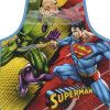 AVENTAL ESCOLAR SUPERMAN AZUL LUXCEL - 1 UNIDADE - REF. AV55567SM-AZ