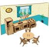 MOVEIS E AMBIENTE P/BONECAS MADEIRA 156 A - COZINHA 1 UNIDADE