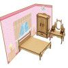 MOVEIS E AMBIENTE P/BONECAS MADEIRA 156 A - QUARTO 1 UNIDADE