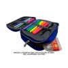 ESTOJO BOX 2 ZIPERES AZUL YEPP - 1 UNIDADE