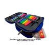 ESTOJO BOX 2 ZIPERES VERMELHO YEPP - MB13033-E - 1 UNIDADE