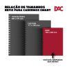 BLOCO DE CADERNO 48FL SMART 1/4 BRANCO 90G DAC - REF. 4142RE - PACOTE COM 10 BLOCOS