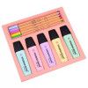 KIT 5 MARCA TEXTO + 5 CANETAS 0.4 PASTEL STABILO - REF. 55.3400 - 1 UNIDADE