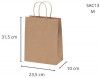 SACOLA KRAFT G 23.5 X 10 X 31.5CM SCRITY - REF. SAC 13. 16 - PACOTE COM 10 UNIDADES
