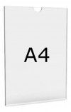 EXPOSITOR A4 VERTICAL FRONTAL CRISTAL MAXCRIL - REF. 10090013 - 1 UNIDADE