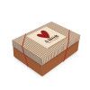 CAIXA RETANGULAR COM TAMPA L AMOUR M 35x25x11 - REF. 13005685 - PACOTE COM 10 UNIDADES