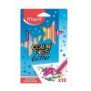 CANETA HIDROCOR 10 CORES COLORPEPS GLITTER MAPED - 847110 - UNIDADE