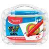 GIZ CERA 6 CORES COLORPEPS GEL AQUARELAVEL - 836306 - 1 UNIDADE