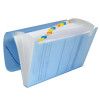 PASTA SANFONADA A4 12 DIVISORIAS AZUL POLIBRAS - REF. 90709 - 1 UNIDADE