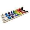 TABULEIRO MONTESSORI 3X1 75 PEÇAS MDF TOYMIX - REF. 0-336.39.99 - 1 UNIDADE