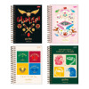 AGENDA DIARIA ESPIRAL HARRY POTTER 2026 JANDAIA - REF. 64687-24 - PACOTE COM 4 UNIDADES SORTIDAS 