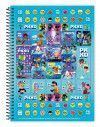 CADERNO 1 MATERIA CAPA DURA 80FL PK XD CREDEAL - REF. 280645 - PACOTE COM 3 UNIDADES