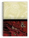 CADERNO 10 MATERIAS CAPA DURA 160FL DUNGEONS E DRAGONS CREDEAL - REF. 278765 - PACOTE COM 2 UNIDADES