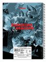 CADERNO 10 MATERIAS CAPA DURA 160FL DUNGEONS E DRAGONS CREDEAL - REF. 278765 - PACOTE COM 2 UNIDADES