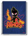 CADERNO 1 MATERIA CAPA DURA 80FL ATHOS E PROBLEMS CREDEAL - REF. 281291 - PACOTE COM 3 UNIDADES