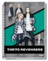 CADERNO 1 MATERIA CAPA DURA 80FL TOKYO REVENGERS CREDEAL - REF. 281215 - PACOTE COM 3 UNIDADES