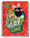 CADERNO 1 MATERIA CAPA DURA 80FL GELEIA E ROBIN CREDEAL - REF. 282717 - PACOTE COM 3 UNIDADES