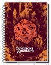 CADERNO 16 MATERIAS CAPA DURA 256FL DUNGEONS E DRAGONS CREDEAL - REF. 278789 - PACOTE COM 2 UNIDADES