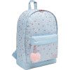 MOCHILA DE COSTAS ACADEMIE CORACAO AZUL METALIZADO TILIBRA - REF. 34780 - 1 UNIDADE
