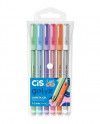 CANETA CIS GELYX 0.8 MM ESTOJO COM 6 PASTEL - REF. 5.7117 - 1 UNIDADE