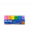 CIS FUN MARCA TEXTO ESTOJO COM 6 CORES NEON - REF. 5.7165 - 1 UNIDADE