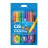 CANETA HIDROCOR CIS COM 12 CORES CIS - REF. 48.6103 - CAIXA COM 10 ESTOJOS