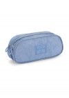 ESTOJO DUPLO CRINKLE AZUL LUXCEL - REF. ET47159UP-AZ - 1 UNIDADE