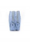 ESTOJO DUPLO CRINKLE AZUL LUXCEL - REF. ET47159UP-AZ - 1 UNIDADE