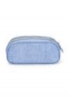 ESTOJO DUPLO CRINKLE AZUL LUXCEL - REF. ET47159UP-AZ - 1 UNIDADE