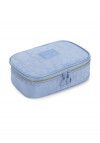 ESTOJO BOX CRINKLE AZUL LUXCEL - REF. ET47161UP-AZ - 1 UNIDADE