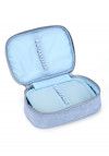 ESTOJO BOX CRINKLE AZUL LUXCEL - REF. ET47161UP-AZ - 1 UNIDADE