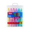 GIZAO DE CERA 6 CORES RETRATIL MEGA GEL PASTEL TRIS - REF. 632759 - 1 UNIDADE