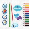 LAPIS 12 CORES AQUARELA + PINCEL TRIS - REF. 614984 - PACOTE COM 6 UNIDADES