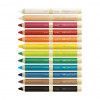 GIZAO DE CERA 12 CORES ECOGIZ MADEIRA FABER-CASTELL - REF. 141412 - PACOTE COM 5 UNIDADES