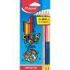 LAPIS 12 CORES + 3 BICOLOR COLORPEPS STAR MAPED - REF. 832073ZV - PACOTE COM 12 UNIDADES