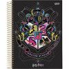 CADERNO ESPIRAL CAPA DURA 1/4 96FL HARRY POTTER JANDAIA - REF. 63598-24 - PACOTE COM 5 UNIDADES