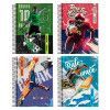 CADERNO 1 MATERIA 80FL CAPA DURA SPORT JANDAIA - REF. 68784-88 - PACOTE COM 4 UNIDADES