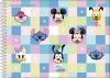 CADERNO CARTOGRAFIA CAPA DURA 80FL DISNEY EMOJI JANDAIA - REF. 69378-24 - PACOTE COM 4 UNIDADES