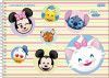 CADERNO CARTOGRAFIA CAPA DURA 80FL DISNEY EMOJI JANDAIA - REF. 69378-24 - PACOTE COM 4 UNIDADES