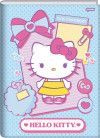 CADERNO BROCHURAO CAPA DURA 80FL HELLO KITTY JANDAIA - REF. 72981-24 - PACOTE COM 5 UNIDADES