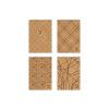 CADERNETA 80FL ESPIRAL CAPA DURA KRAFT GOLD JANDAIA - REF. 74787-77 - PACOTE COM 5 UNIDADES