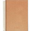 CADERNETA 80FL ESPIRAL CAPA DURA KRAFT GOLD JANDAIA - REF. 74787-77 - PACOTE COM 5 UNIDADES