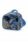 LANCHEIRA DE COSTAS AZUL BATMAN LUXCEL - REF. LA39263BM-AZ - 1 UNIDADE