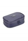 ESTOJO BOX CRINKLE METALIZADO AZUL LUXCEL - REF. ET47248UP-AZ - 1 UNIDADE