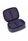 ESTOJO BOX CRINKLE METALIZADO AZUL LUXCEL - REF. ET47248UP-AZ - 1 UNIDADE