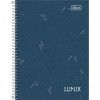 CADERNO ESPIRAL CAPA DURA 1/4 80FL LUNIX TILIBRA - REF. 22981 - PACOTE COM 4 UNIDADES