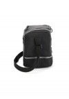LANCHEIRA COM ALCA CRINKLE PRETO LUXCEL - REF. LA47153UP-PTO - 1 UNIDADE