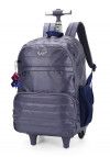 MOCHILETE CRINKLE METALIZADO ROXO LUXCEL - REF. MC47243UP-AZ - 1 UNIDADE